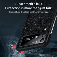 Load image into Gallery viewer, SULADA Shockproof TPU + Handmade Leather Phone Case, For Samsung Galaxy Z Flip4, For Samsung Galaxy Z Flip5