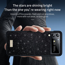 Load image into Gallery viewer, SULADA Shockproof TPU + Handmade Leather Phone Case, For Samsung Galaxy Z Flip4, For Samsung Galaxy Z Flip5