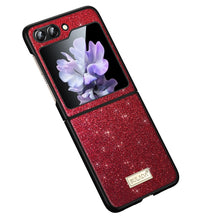 Load image into Gallery viewer, SULADA Shockproof TPU + Handmade Leather Phone Case, For Samsung Galaxy Z Flip4, For Samsung Galaxy Z Flip5