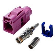 Load image into Gallery viewer, For RG174 Cable Fakra Radio Crimp Female Jack / Plug Connector with Phantom RF Coaxial