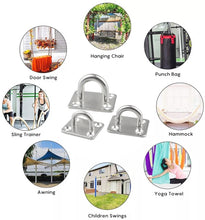 Load image into Gallery viewer, 5 PCS 6mm 316 Stainless Steel Ship Square Door Hinges Buckle, 5 PCS 5mm 304 Stainless Steel, 5 PCS 5mm 316 Stainless Steel, 5 PCS 6mm 304 Stainless Steel, 5 PCS 6mm 316 Stainless Steel, 3 PCS 8mm 304 Stainless Steel, 3 PCS 8mm 316 Stainless Steel
