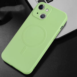 Liquid Silicone Full Coverage Magsafe Phone Case, For iPhone 14, For iPhone 14 Plus, For iPhone 14 Pro, For iPhone 14 Pro Max