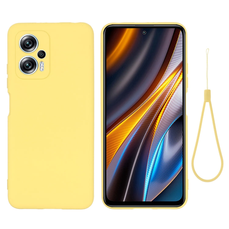 Pure Color Liquid Silicone Shockproof Full Coverage Phone Case, For Xiaomi Poco X4 GT/Redmi Note 11T Pro/Redmi K50i
