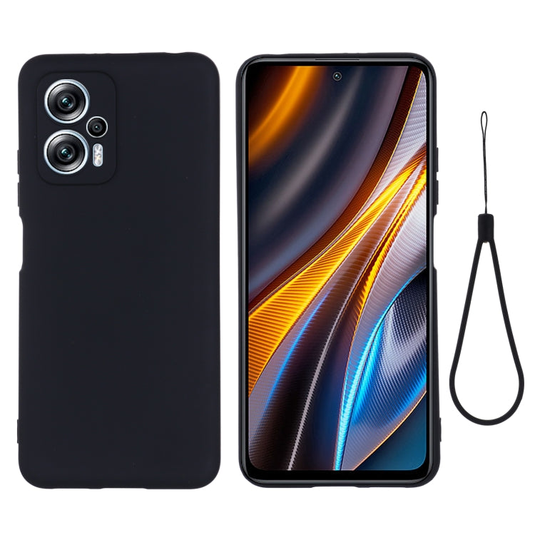 Pure Color Liquid Silicone Shockproof Full Coverage Phone Case, For Xiaomi Poco X4 GT/Redmi Note 11T Pro/Redmi K50i