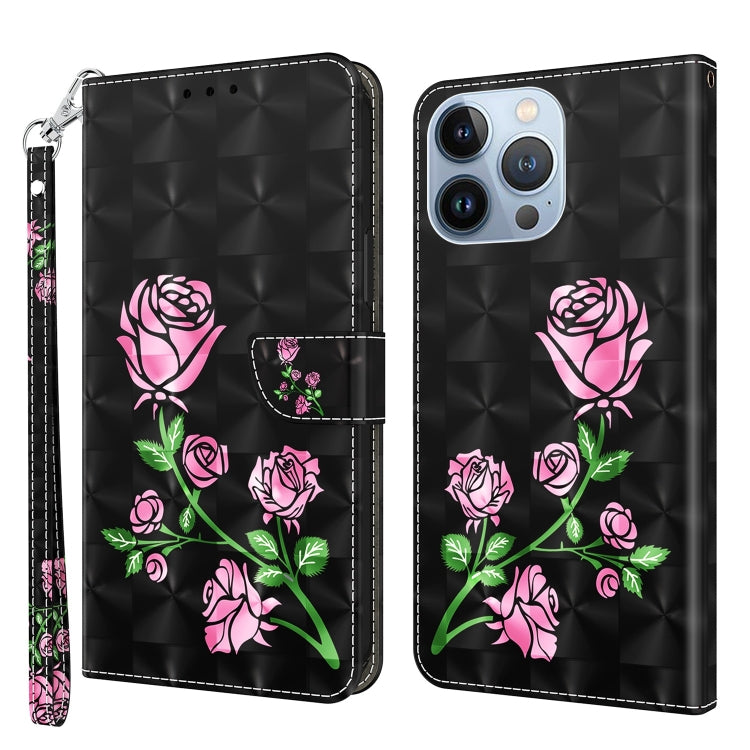 3D Painted Leather Phone Case, For iPhone 14, For iPhone 14 Plus, For iPhone 14 Pro, For iPhone 14 Pro Max, For iPhone 13 mini, For iPhone 13