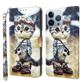 3D Painted Leather Phone Case, For iPhone 13 Pro, For iPhone 13 Pro Max, For iPhone 12 mini, For iPhone 12 / 12 Pro, For iPhone 12 Pro Max, For iPhone 11