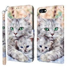 Load image into Gallery viewer, 3D Painted Leather Phone Case, For iPhone SE 2022 / SE 2020 / 8 / 7, For iPhone XR, For iPhone 8 Plus / 7 Plus