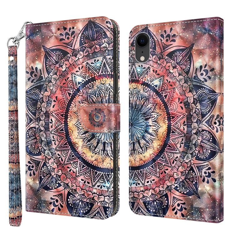 3D Painted Leather Phone Case, For iPhone SE 2022 / SE 2020 / 8 / 7, For iPhone XR, For iPhone 8 Plus / 7 Plus