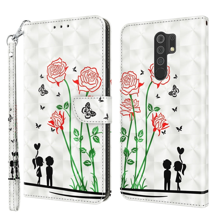 3D Painted Leather Phone Case, For Xiaomi Redmi 9, For Xiaomi Redmi 9A, For Xiaomi Redmi 10C Global, For Xiaomi Redmi Note 9 Pro / Note 9 Pro Max, For Xiaomi Redmi Note 9 / 10X 4G, For Xiaomi Redmi Note 11 5G / 4G Global