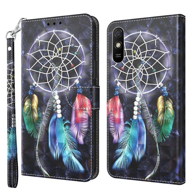 3D Painted Leather Phone Case, For Xiaomi Redmi 9, For Xiaomi Redmi 9A, For Xiaomi Redmi 10C Global, For Xiaomi Redmi Note 9 Pro / Note 9 Pro Max, For Xiaomi Redmi Note 9 / 10X 4G, For Xiaomi Redmi Note 11 5G / 4G Global