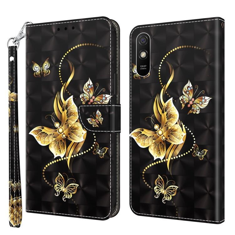 3D Painted Leather Phone Case, For Xiaomi Redmi 9, For Xiaomi Redmi 9A, For Xiaomi Redmi 10C Global, For Xiaomi Redmi Note 9 Pro / Note 9 Pro Max, For Xiaomi Redmi Note 9 / 10X 4G, For Xiaomi Redmi Note 11 5G / 4G Global