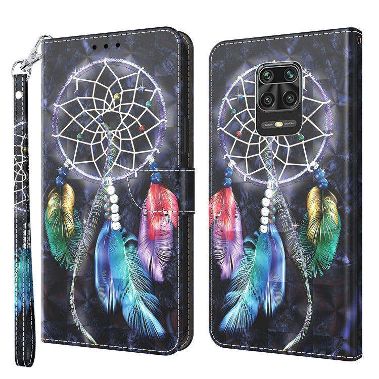 3D Painted Leather Phone Case, For Xiaomi Redmi 9, For Xiaomi Redmi 9A, For Xiaomi Redmi 10C Global, For Xiaomi Redmi Note 9 Pro / Note 9 Pro Max, For Xiaomi Redmi Note 9 / 10X 4G, For Xiaomi Redmi Note 11 5G / 4G Global