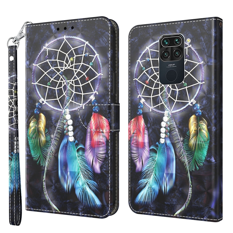 3D Painted Leather Phone Case, For Xiaomi Redmi 9, For Xiaomi Redmi 9A, For Xiaomi Redmi 10C Global, For Xiaomi Redmi Note 9 Pro / Note 9 Pro Max, For Xiaomi Redmi Note 9 / 10X 4G, For Xiaomi Redmi Note 11 5G / 4G Global
