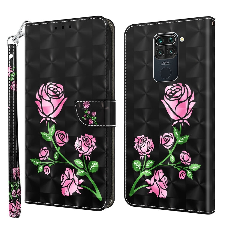 3D Painted Leather Phone Case, For Xiaomi Redmi 9, For Xiaomi Redmi 9A, For Xiaomi Redmi 10C Global, For Xiaomi Redmi Note 9 Pro / Note 9 Pro Max, For Xiaomi Redmi Note 9 / 10X 4G, For Xiaomi Redmi Note 11 5G / 4G Global