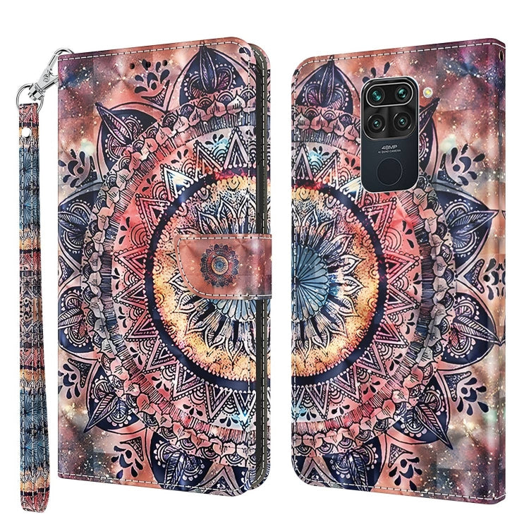 3D Painted Leather Phone Case, For Xiaomi Redmi 9, For Xiaomi Redmi 9A, For Xiaomi Redmi 10C Global, For Xiaomi Redmi Note 9 Pro / Note 9 Pro Max, For Xiaomi Redmi Note 9 / 10X 4G, For Xiaomi Redmi Note 11 5G / 4G Global