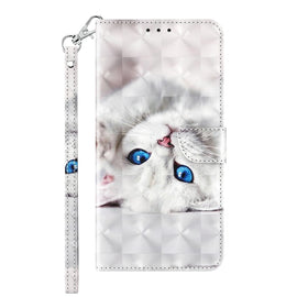 3D Painted Leather Phone Case, For Xiaomi Redmi Note 11 Pro 5G / 4G Global
