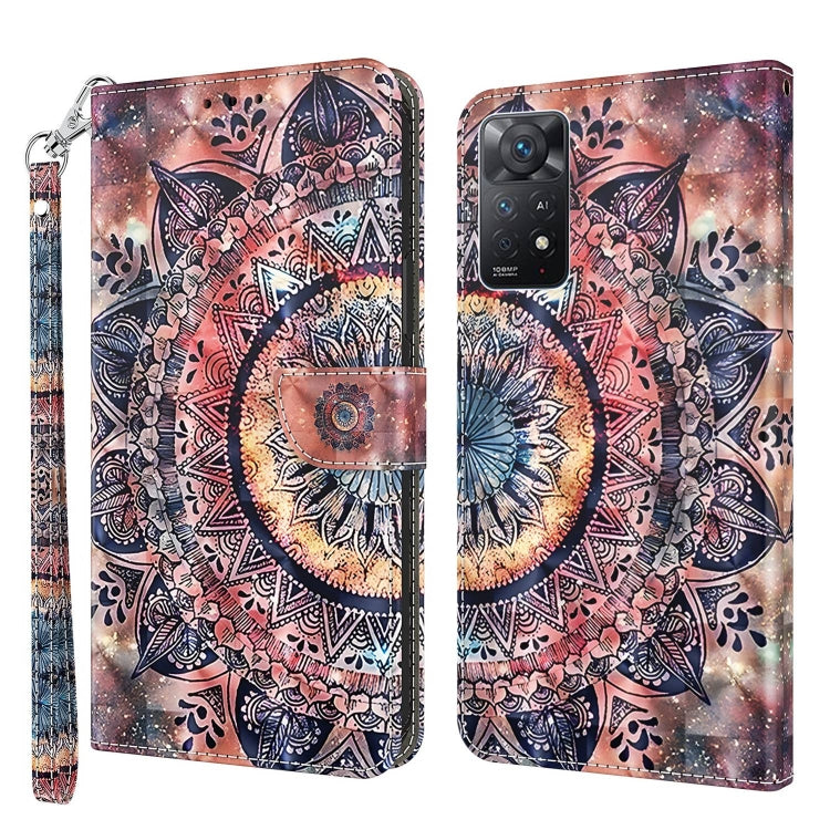 3D Painted Leather Phone Case, For Xiaomi Redmi Note 11 Pro 5G / 4G Global