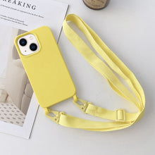 Load image into Gallery viewer, Elastic Silicone Lanyard Case, For iPhone 14 Plus