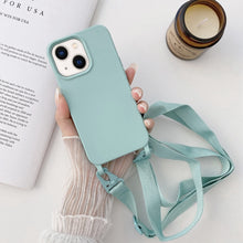 Load image into Gallery viewer, Elastic Silicone Lanyard Case, For iPhone 14 Plus