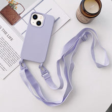 Load image into Gallery viewer, Elastic Silicone Lanyard Case, For iPhone 14 Plus