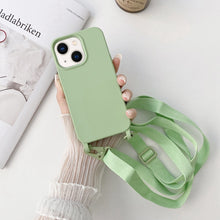 Load image into Gallery viewer, Elastic Silicone Lanyard Case, For iPhone 14 Plus