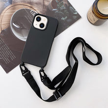 Load image into Gallery viewer, Elastic Silicone Lanyard Case, For iPhone 14 Plus