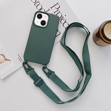 Load image into Gallery viewer, Elastic Silicone Lanyard Case, For iPhone 14 Plus