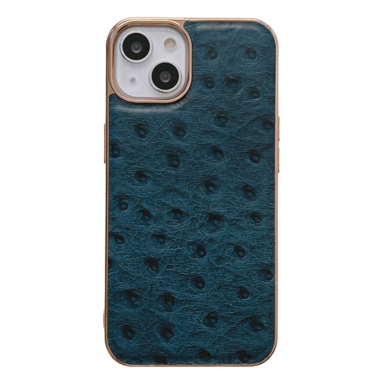 Genuine Leather Ostrich Texture Nano Case, For iPhone 13 Pro, For iPhone 13 Pro Max, For iPhone 13, For iPhone 14 Plus, For iPhone 14 Pro Max, For iPhone 14 Pro, For iPhone 14