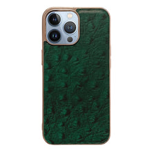 Load image into Gallery viewer, Genuine Leather Ostrich Texture Nano Case, For iPhone 13 Pro, For iPhone 13 Pro Max, For iPhone 13, For iPhone 14 Plus, For iPhone 14 Pro Max, For iPhone 14 Pro, For iPhone 14