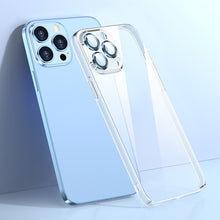 Load image into Gallery viewer, Glass Lens Film Clear PC Phone Case, For iPhone 14, For iPhone 14 Plus, For iPhone 14 Pro, For iPhone 14 Pro Max