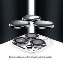 Load image into Gallery viewer, Glass Lens Film Clear PC Phone Case, For iPhone 14, For iPhone 14 Plus, For iPhone 14 Pro, For iPhone 14 Pro Max
