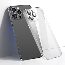 Load image into Gallery viewer, Glass Lens Film Clear PC Phone Case, For iPhone 14, For iPhone 14 Plus, For iPhone 14 Pro, For iPhone 14 Pro Max