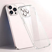 Load image into Gallery viewer, Glass Lens Film Clear PC Phone Case, For iPhone 14, For iPhone 14 Plus, For iPhone 14 Pro, For iPhone 14 Pro Max