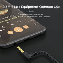 Load image into Gallery viewer, CVJ V2 1.25m Oxygen-free Copper Original 3.5mm Elbow Earphone Cable, 0.75mm No Mic, 0.78mm No Mic, 0.75mm with Mic, 0.78mm with Mic