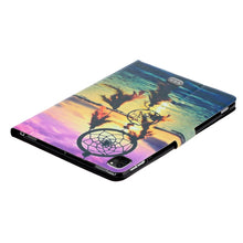 Load image into Gallery viewer, Painted Left and Right Flat Leather Case with Sleep Function &amp; Card Slot &amp; Buckle Anti-skid Strip and Bracket, For iPad Pro 11 inch 2020