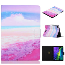 Load image into Gallery viewer, Painted Left and Right Flat Leather Case with Sleep Function &amp; Card Slot &amp; Buckle Anti-skid Strip and Bracket, For iPad Pro 11 inch 2020