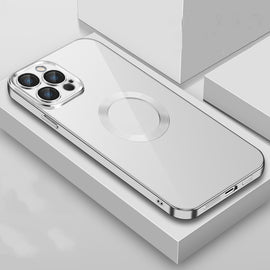 9D Plated Lens Film Clear Phone Case, For iPhone 14, For iPhone 14 Plus, For iPhone 14 Pro, For iPhone 14 Pro Max
