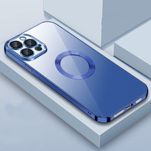 Load image into Gallery viewer, 9D Plated Lens Film Clear Phone Case, For iPhone 14, For iPhone 14 Plus, For iPhone 14 Pro, For iPhone 14 Pro Max