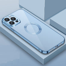 Load image into Gallery viewer, 9D Plated Lens Film Clear Phone Case, For iPhone 14, For iPhone 14 Plus, For iPhone 14 Pro, For iPhone 14 Pro Max
