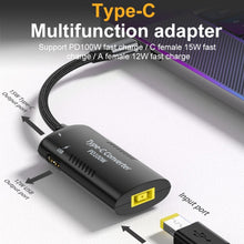 Load image into Gallery viewer, + Type-C + USB Female to Type-C Multifunction Apapter, DC5521 / 5525, DC7406, DC7909, Square Port