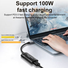 Load image into Gallery viewer, + Type-C + USB Female to Type-C Multifunction Apapter, DC5521 / 5525, DC7406, DC7909, Square Port