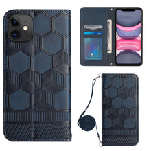 Load image into Gallery viewer, Crossbody Football Texture Magnetic PU Phone Case, For iPhone 11, For iPhone 11 Pro, For iPhone 11 Pro Max, For iPhone 12, For iPhone 12 Mini, For iPhone 12 Pro, For iPhone 12 Pro Max, For iPhone 13