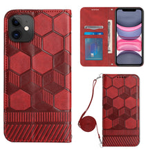 Load image into Gallery viewer, Crossbody Football Texture Magnetic PU Phone Case, For iPhone 11, For iPhone 11 Pro, For iPhone 11 Pro Max, For iPhone 12, For iPhone 12 Mini, For iPhone 12 Pro, For iPhone 12 Pro Max, For iPhone 13