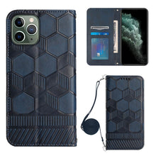 Load image into Gallery viewer, Crossbody Football Texture Magnetic PU Phone Case, For iPhone 11, For iPhone 11 Pro, For iPhone 11 Pro Max, For iPhone 12, For iPhone 12 Mini, For iPhone 12 Pro, For iPhone 12 Pro Max, For iPhone 13