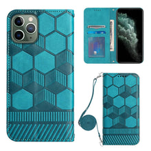 Load image into Gallery viewer, Crossbody Football Texture Magnetic PU Phone Case, For iPhone 11, For iPhone 11 Pro, For iPhone 11 Pro Max, For iPhone 12, For iPhone 12 Mini, For iPhone 12 Pro, For iPhone 12 Pro Max, For iPhone 13