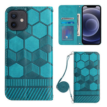 Load image into Gallery viewer, Crossbody Football Texture Magnetic PU Phone Case, For iPhone 11, For iPhone 11 Pro, For iPhone 11 Pro Max, For iPhone 12, For iPhone 12 Mini, For iPhone 12 Pro, For iPhone 12 Pro Max, For iPhone 13