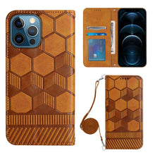 Load image into Gallery viewer, Crossbody Football Texture Magnetic PU Phone Case, For iPhone 11, For iPhone 11 Pro, For iPhone 11 Pro Max, For iPhone 12, For iPhone 12 Mini, For iPhone 12 Pro, For iPhone 12 Pro Max, For iPhone 13
