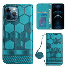 Load image into Gallery viewer, Crossbody Football Texture Magnetic PU Phone Case, For iPhone 11, For iPhone 11 Pro, For iPhone 11 Pro Max, For iPhone 12, For iPhone 12 Mini, For iPhone 12 Pro, For iPhone 12 Pro Max, For iPhone 13