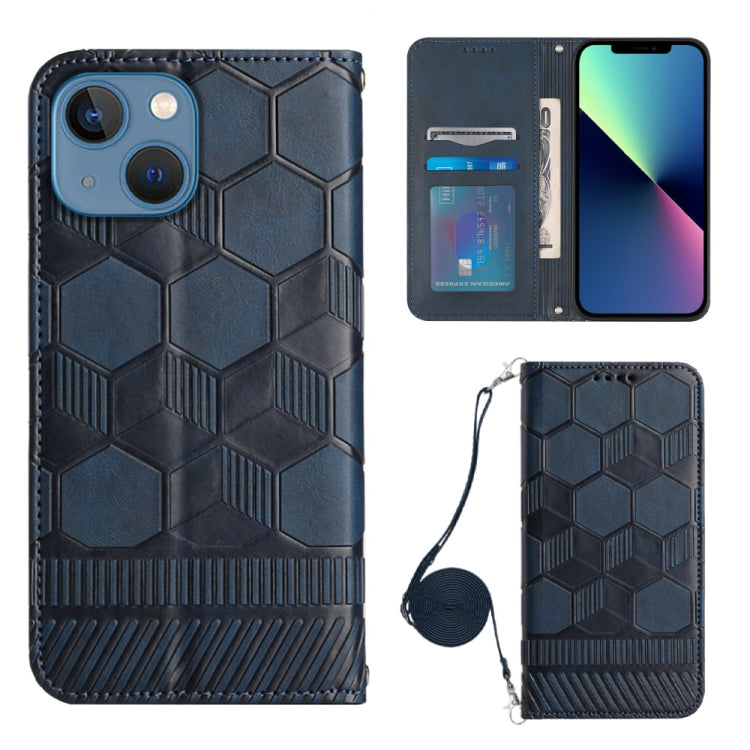 Crossbody Football Texture Magnetic PU Phone Case, For iPhone 11, For iPhone 11 Pro, For iPhone 11 Pro Max, For iPhone 12, For iPhone 12 Mini, For iPhone 12 Pro, For iPhone 12 Pro Max, For iPhone 13