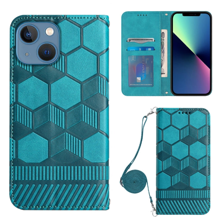 Crossbody Football Texture Magnetic PU Phone Case, For iPhone 11, For iPhone 11 Pro, For iPhone 11 Pro Max, For iPhone 12, For iPhone 12 Mini, For iPhone 12 Pro, For iPhone 12 Pro Max, For iPhone 13